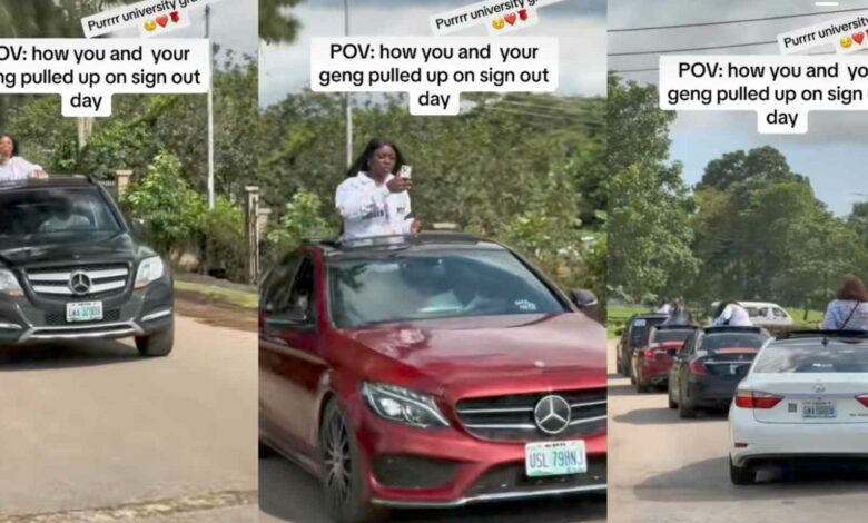 Slay queens sign out cars