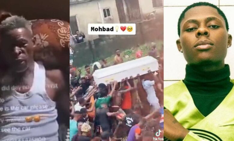 Mohbad's father million coffin