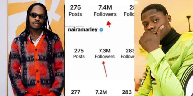 Naira Marley loses 500K Instagram followers Mohbad