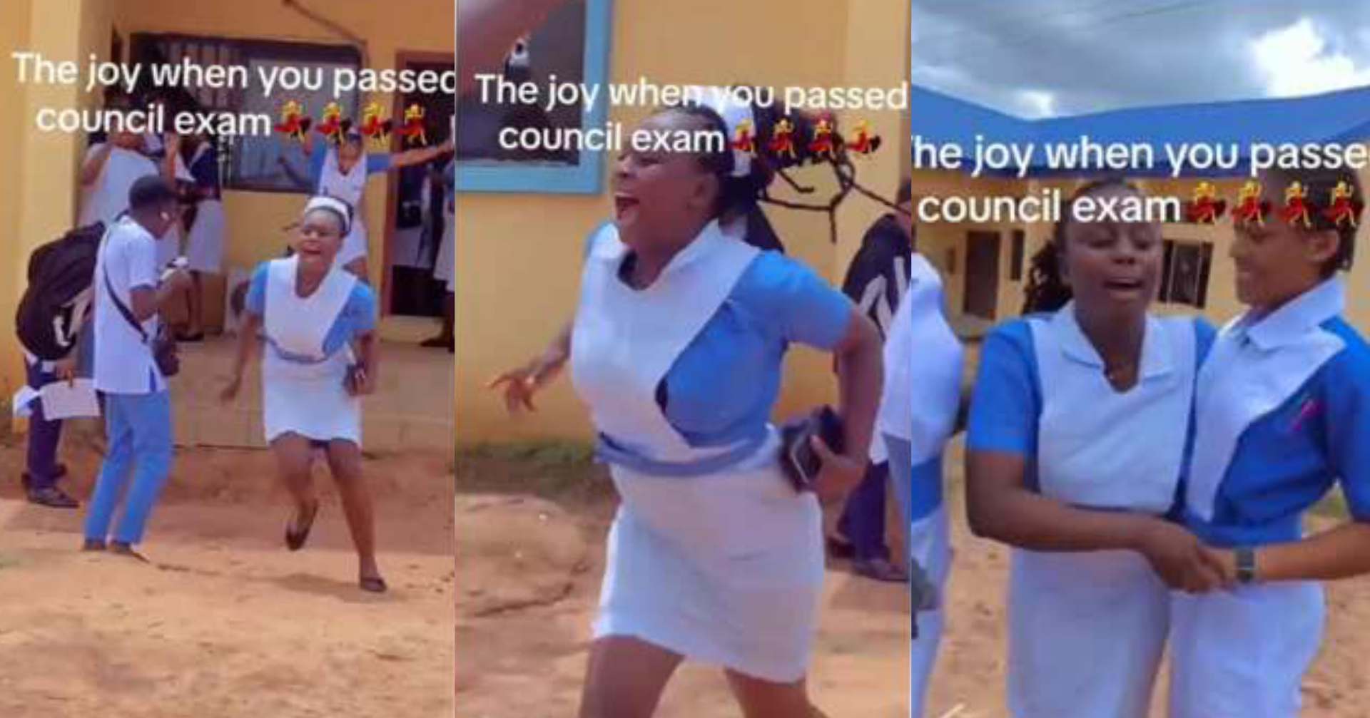 Young Lady S Emotional Reaction After Passing Her Nursing Exam Goes Viral