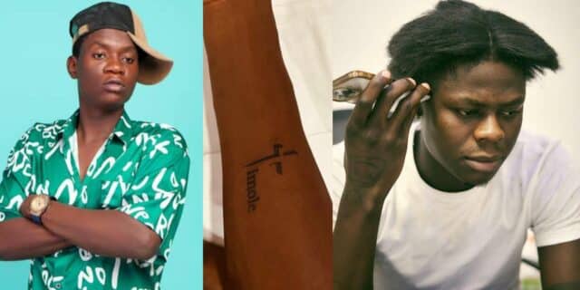 OGB Recent Mohbad's tattoos name