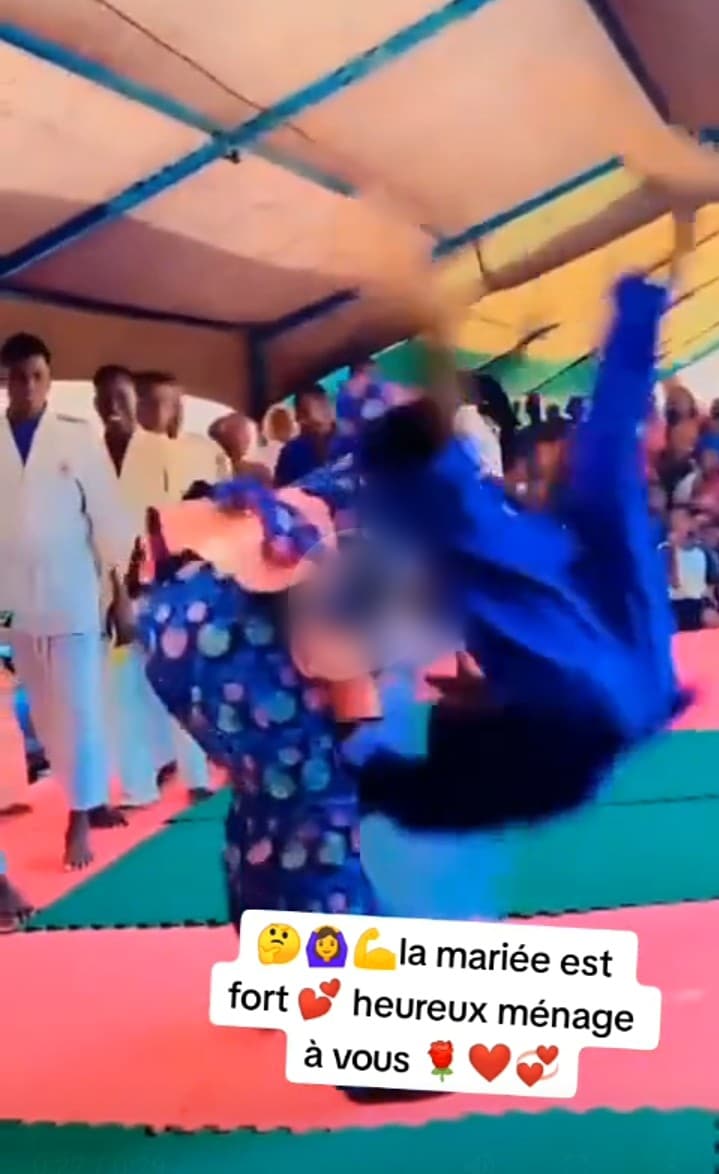 Judo woman wedding