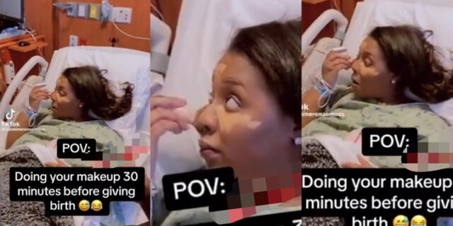 Nigerian Lady Makeup Her Baby Birth