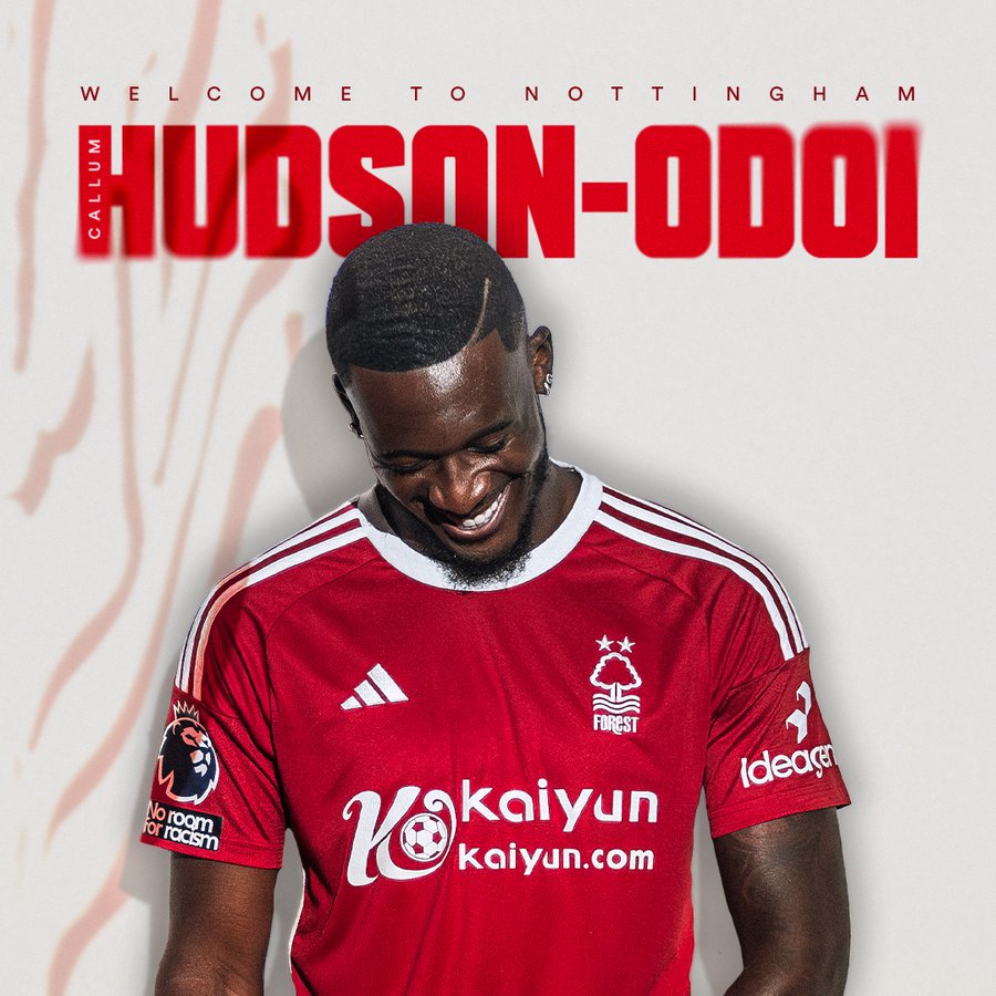 Nottingham Forest completes signing of Callum Hudson-Odoi