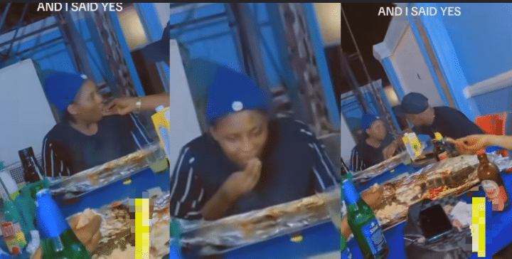 Man Girlfriend Ring Barbecue Fish