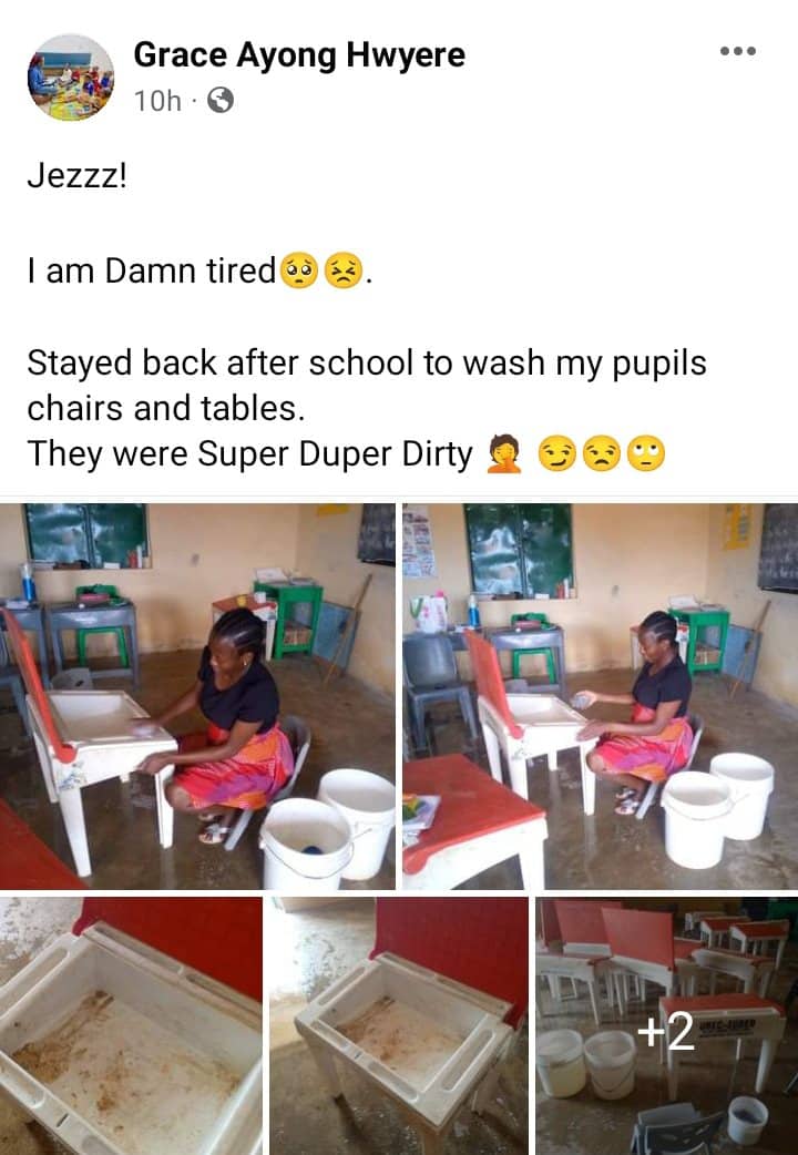 Teacher pupils' wash desks 