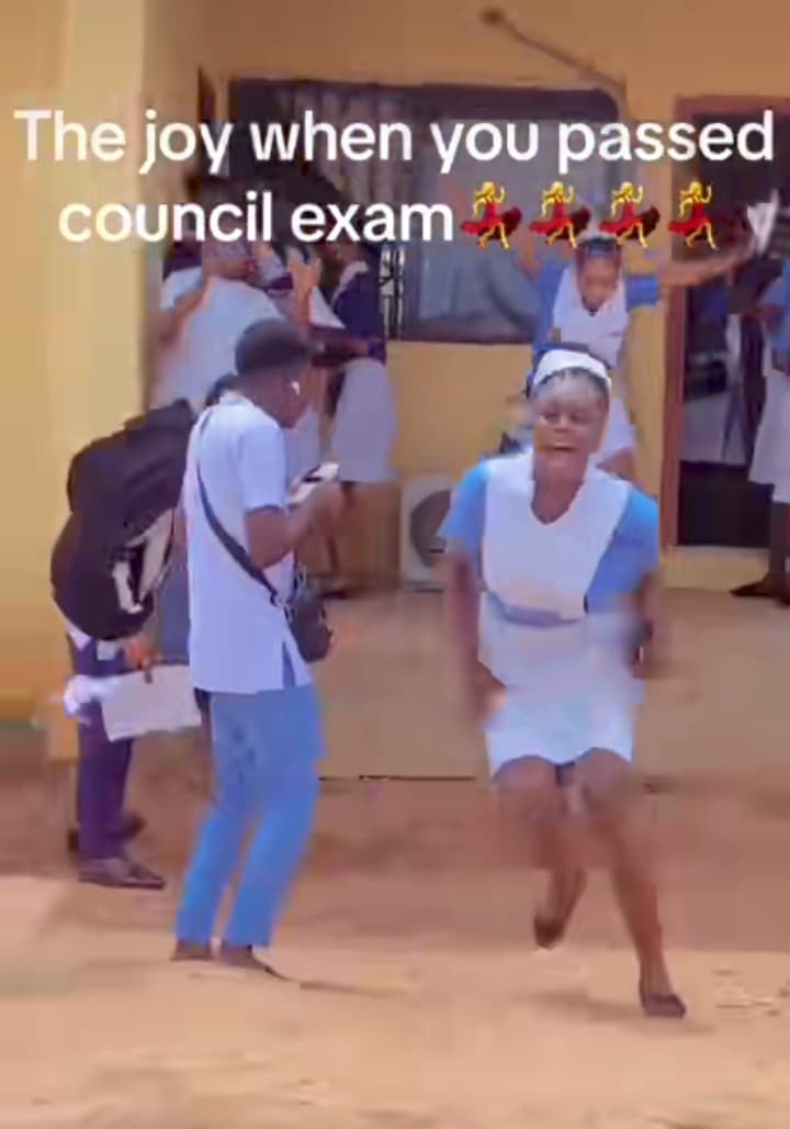 Lady nursing exam