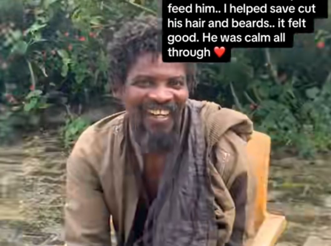 Woman Transforms Homeless Man Clothes Food
