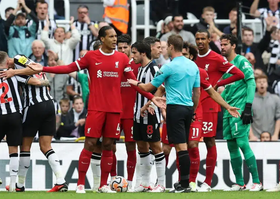 Van Dijk fined and handed a ban for confronting referee John Brooks