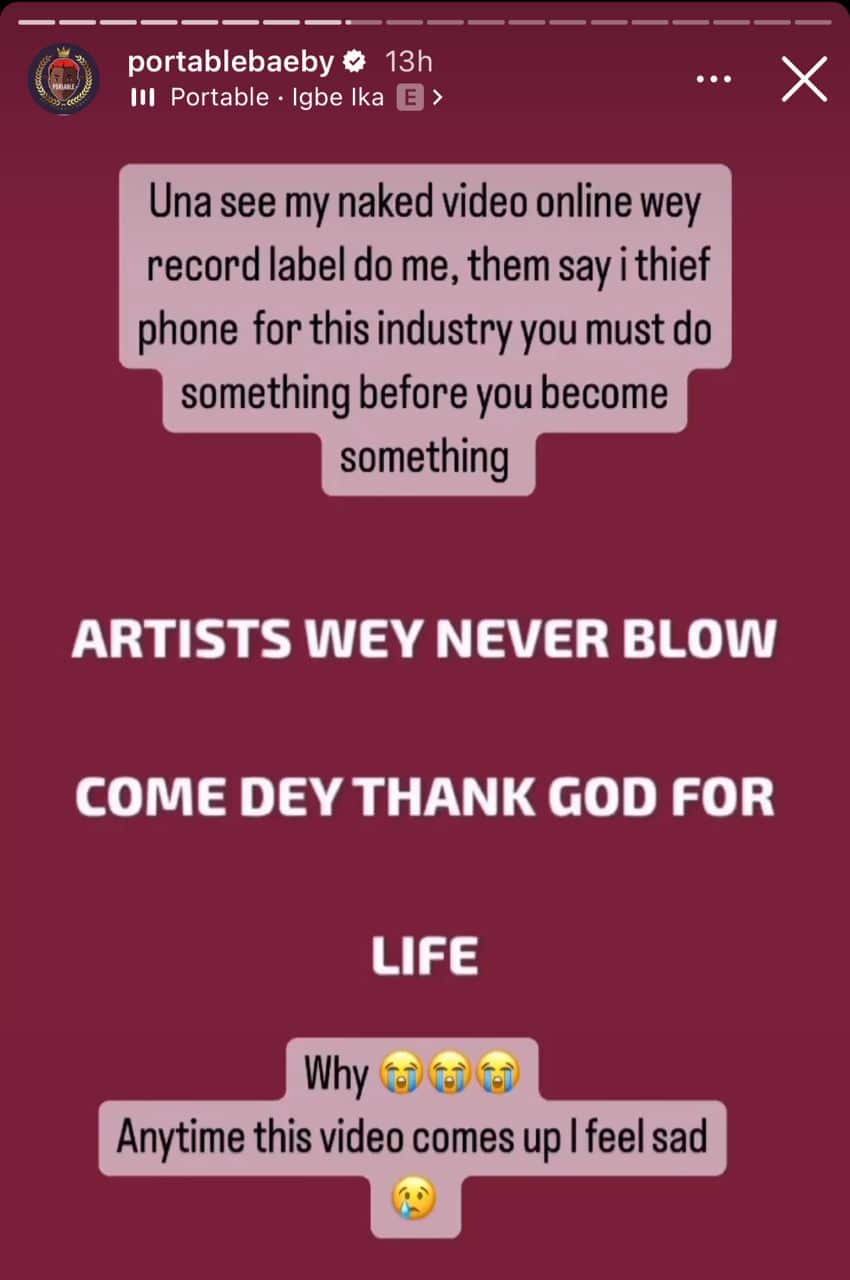 Video of me accused of stealing phone by record label makes me sad — Portable