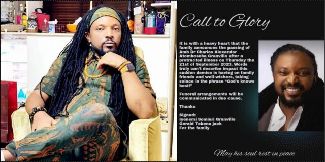 Nollywood mourns as filmmaker, Charles Granville dies