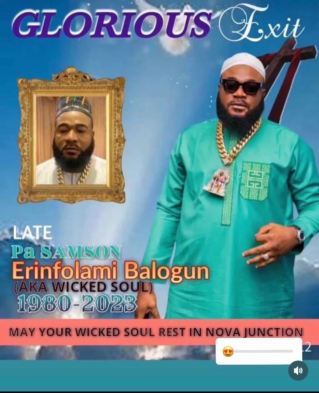 Angry Nigerians trend 'fake' obituary poster of Sam Larry after Mohbad's body was exhumed