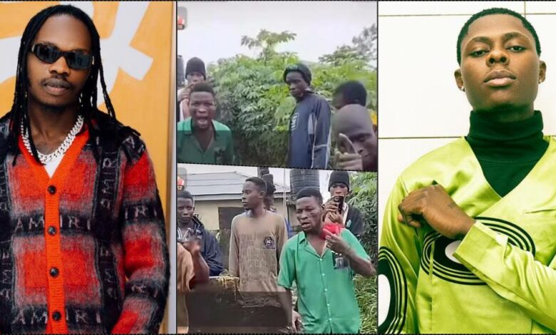 Ikorodu Area Boys threaten Naira Marley following Mohbad’s burial (Video)
