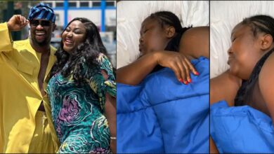 Adorable video of Stan Nze teasing pregnant wife for snoring
