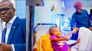 Sanwo-Olu takes over medical care of boy with missing small intestines