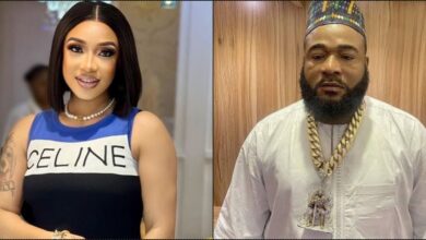 Mohbad: Tonto Dikeh fumes as Sam Larry follows her on Instagram