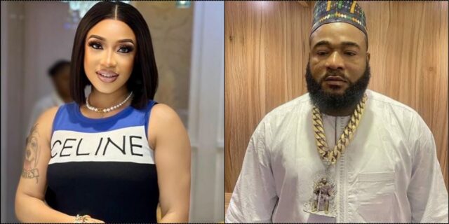 Mohbad: Tonto Dikeh fumes as Sam Larry follows her on Instagram