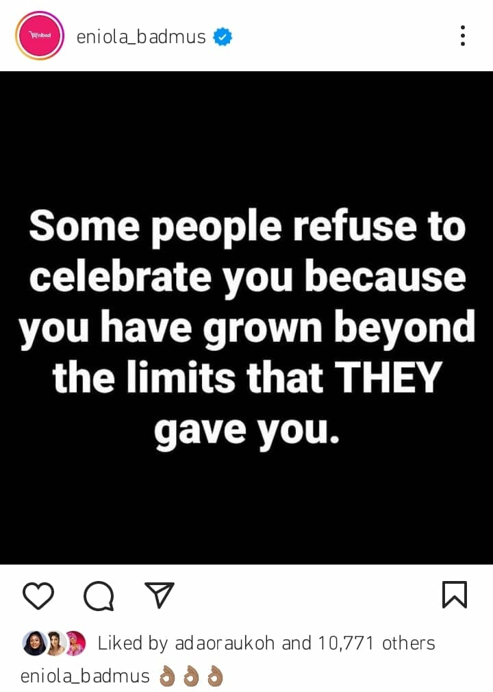 Why some of my colleagues snubbed my birthday — Eniola Badmus