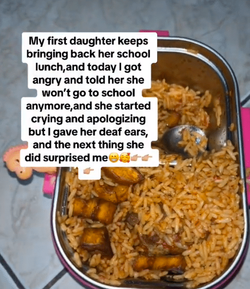 Mum shares notes from daughter after she scolded her for not eating her food in school (Video)