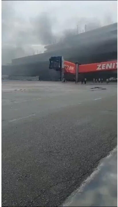 JUST IN: Fire guts Lagos international airport (Video)