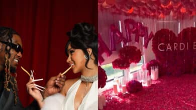 Offset celebrates Cardi B’s birthday in a big way, decorates house with petals