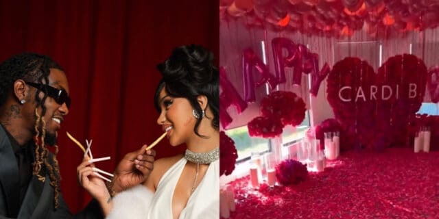 Offset celebrates Cardi B’s birthday in a big way, decorates house with petals