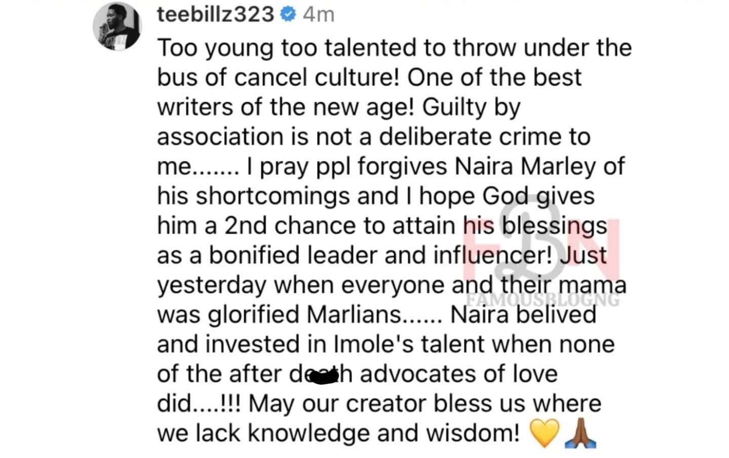 Mohbad: "Naira Marley is too talented to be canceled" — Teebillz preaches forgiveness