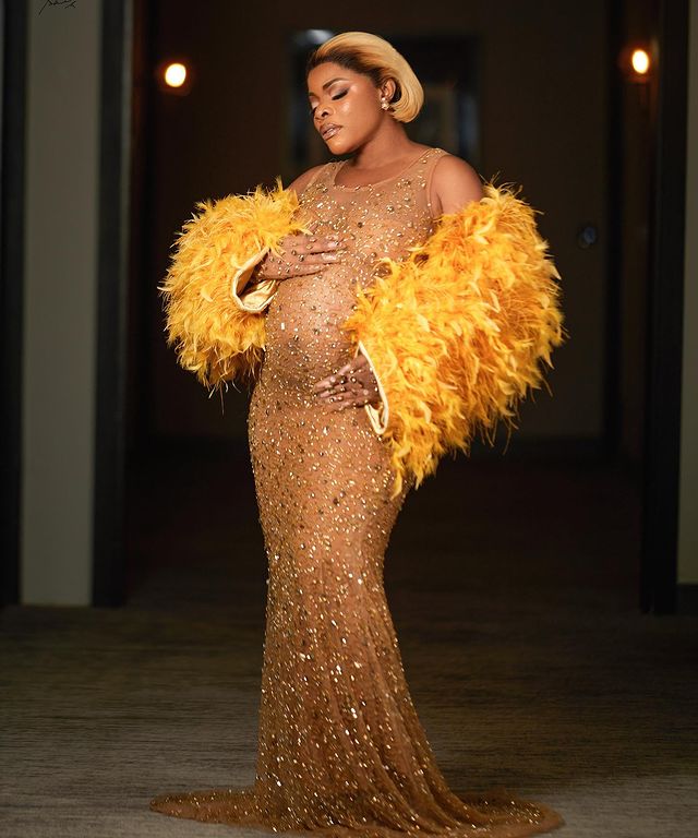 "It took my energy" - Laura Ikeji flaunts baby bump, laments pregnancy struggle
