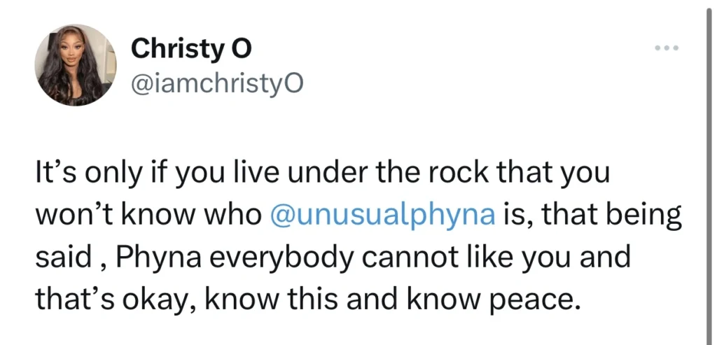 Christy O throws shade at Davido for saying he doesn’t know Phyna