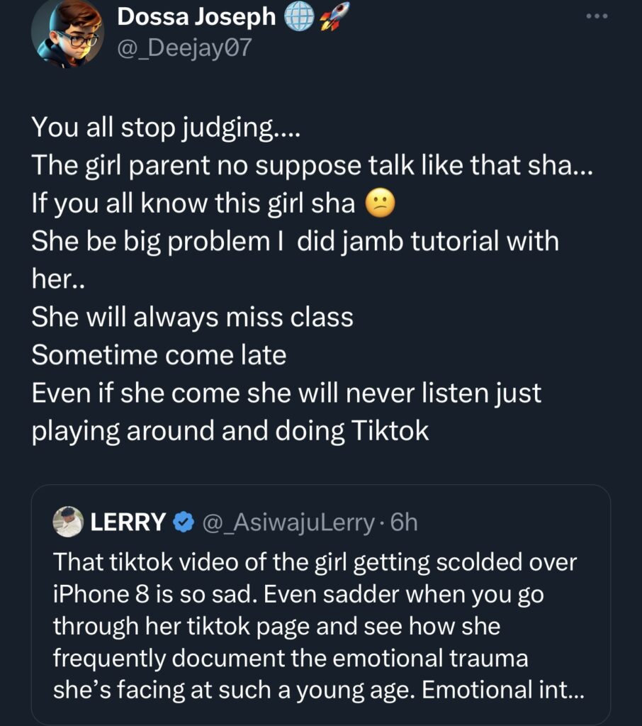 “She is corrupt truly” — Man who attended tutorial lesson with the iPhone 8 girl alleges 