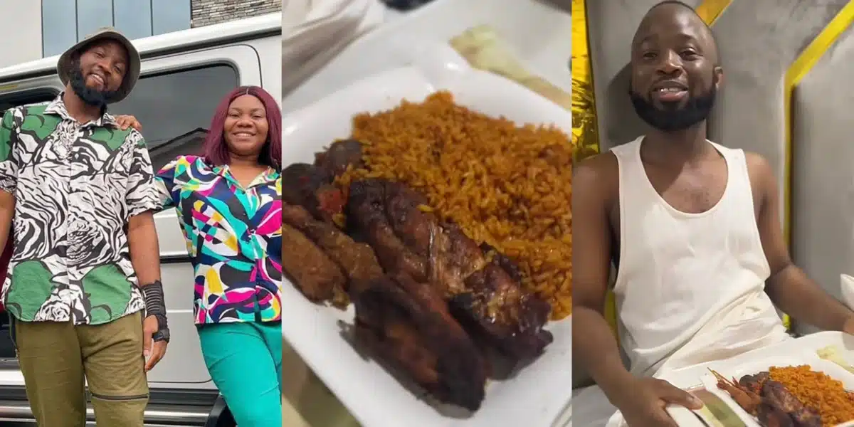 Husband in shock after his wife serves him breakfast in bed