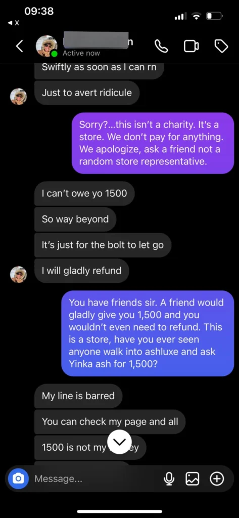 “Scammers don lack format o!” — Nigerian business woman exposes scammer in her DM