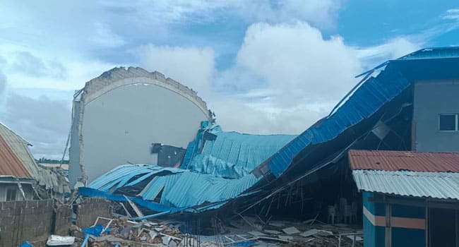 Heartbreaking: Dunamis pastor left dead following the collapse of the church