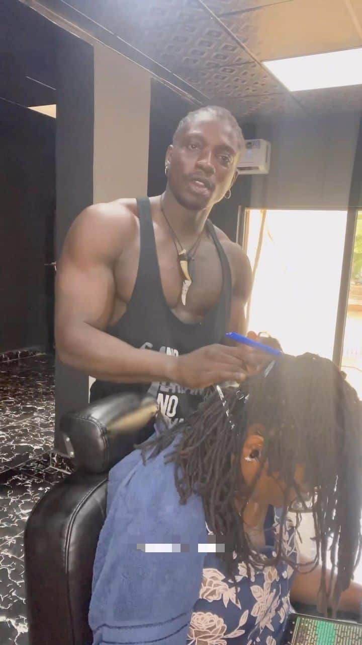 “No wonder” - Reactions as VeryDarkMan’s line of business as a hairdresser surfaces