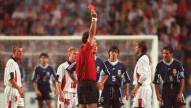 David Beckham reveals how the red card given to him at 1998 World Cup still hurts