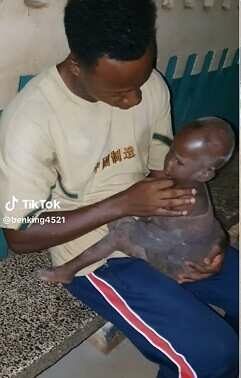 "You're my angel" - Man who picked baby by roadside flaunts transformation 