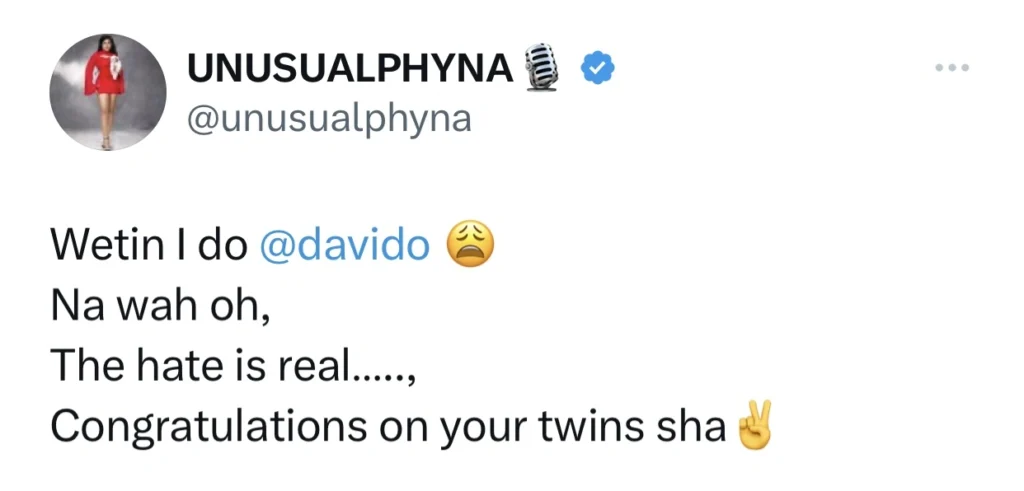 “I don’t know who you are” — Davido tells Phyna 