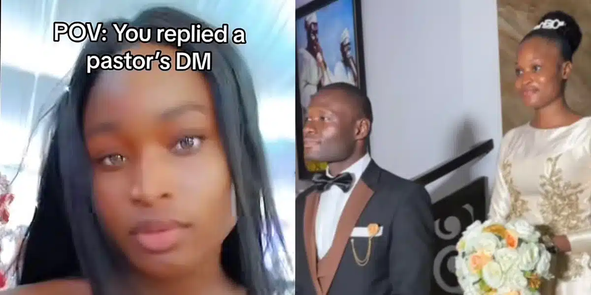 “Youngest mummy G.O in town” — Reactions as young lady narrates how she got married to pastor after replying his DM