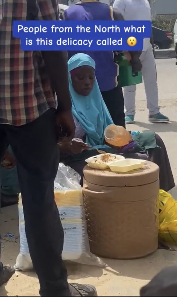 Lady tourist reveals what she discovered with a roadside food vendor as she travels the Northern part of the country 