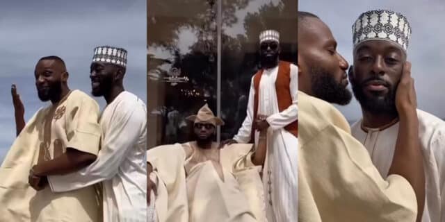 Nigerian gay couple make Nigerians blush as they celebrate their Traditional wedding