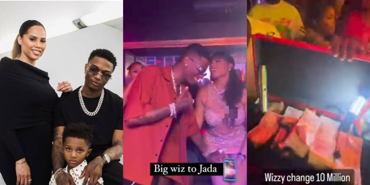 Wizkid splashes N10M on his partner, Jada Pinket's birthday at a Lagos nightclub