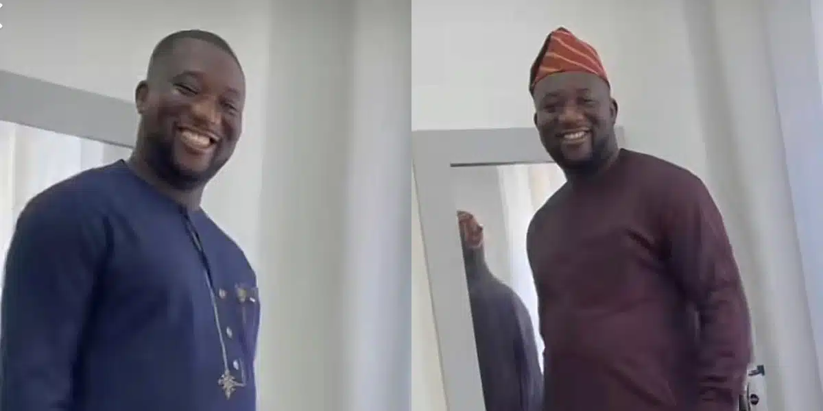 “He who finds a wife finds a good thing” — Netizens react as intentional wife gifts her husband new outfits