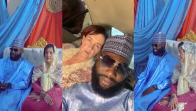 Nigerian man gets married to Oyinbo lover in style