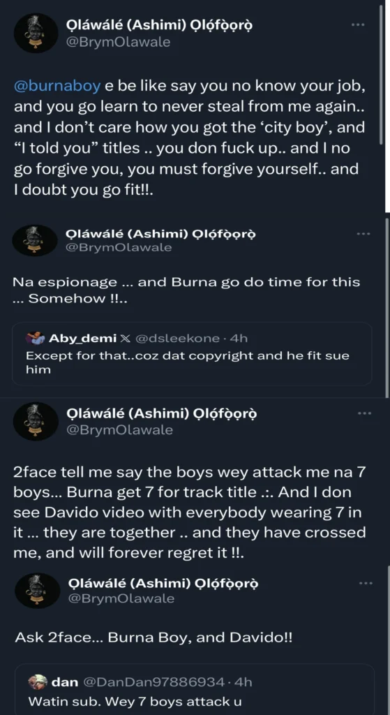 Brymo on a roll, accuses Burna Boy of stealing his song and sending boys to beat him up 
