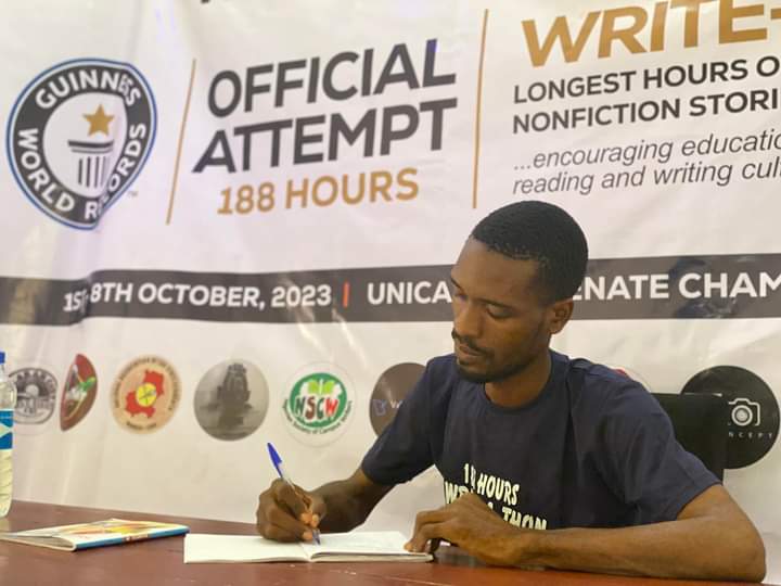 Student unical write-a-thon writing 