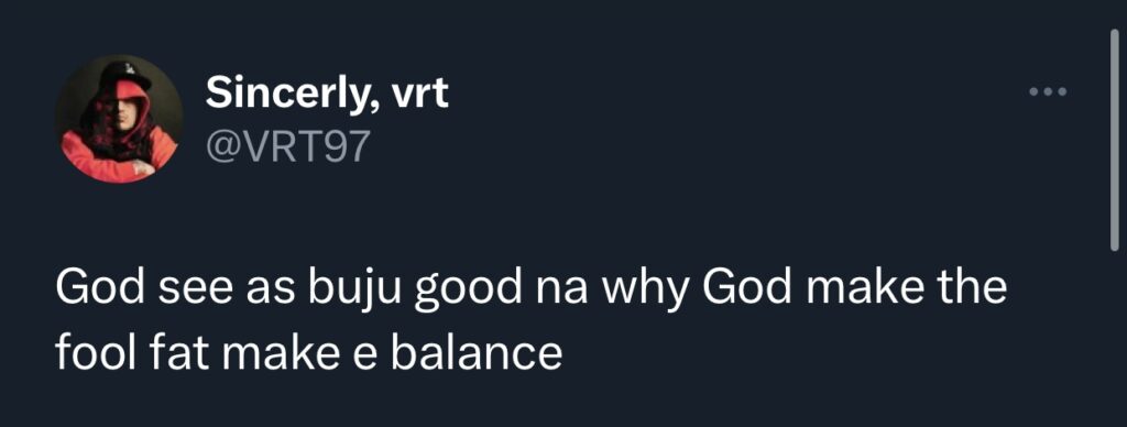 Social media user reveals why God made BNXN fat 