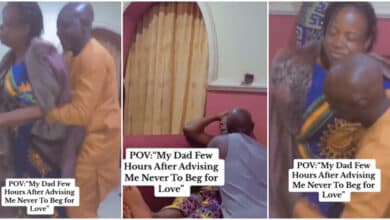 Old couple causes buzz online as they are spotted playing love, dances romantically in their room