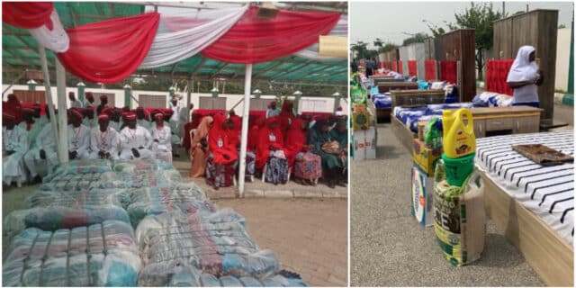 Kano state government conducts mass wedding for 1,800 couples, gifts them cash, food, furniture, clothing