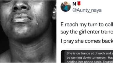 "It was my turn to cash out" - Lady cries out as contribution leader goes into trance 