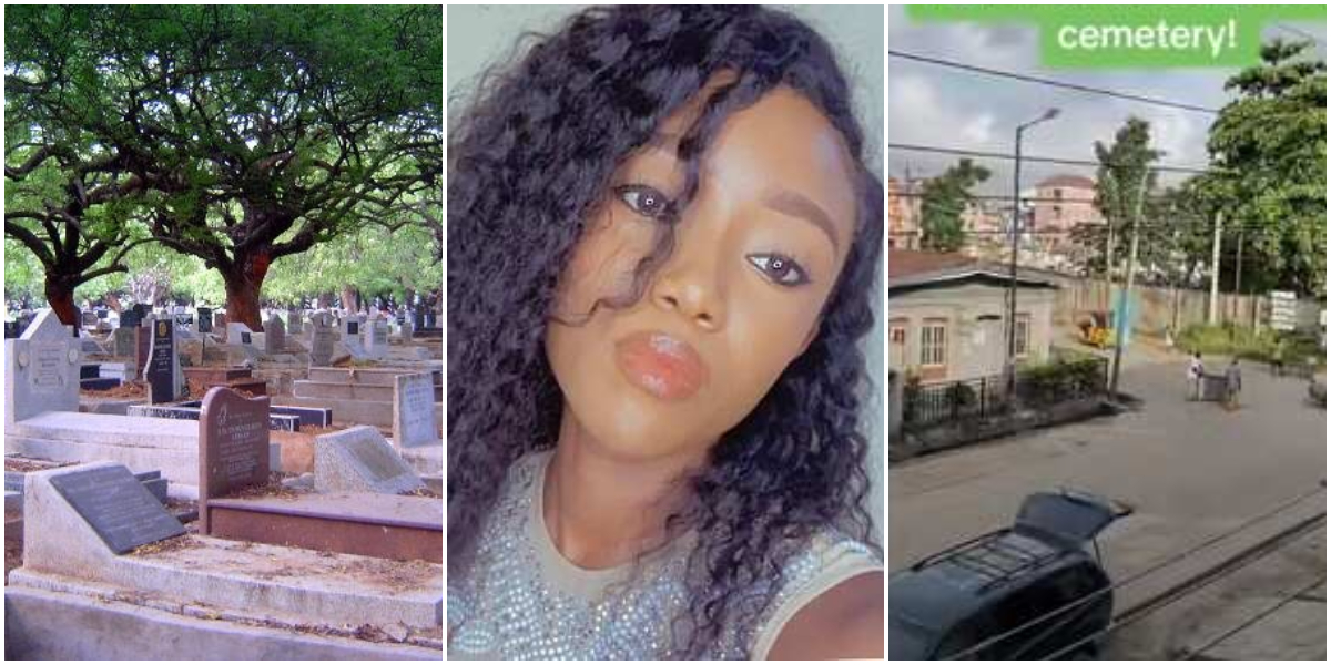 "I go dey faint every night" - Netizens react after lady living close to cemetery shared her situation